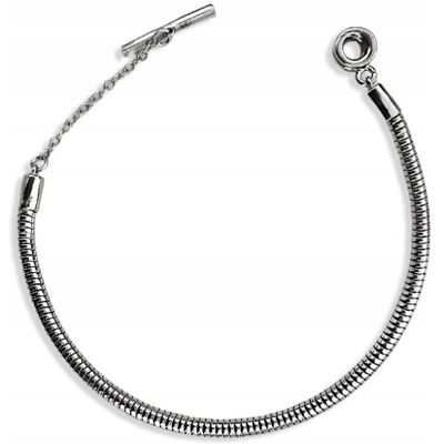 Lovrin Srebrna bransoletka 925 żmijka beads 6.43g Lovrin Srebrna bransoletka 925 żmijka beads 6.43g