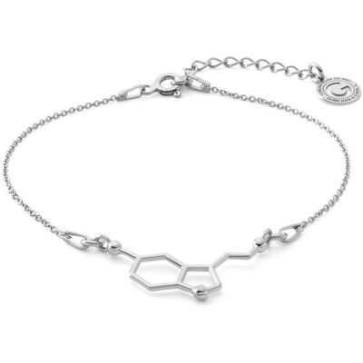 GIORRE Srebrna bransoletka serotonina, wzór chemiczny, srebro 925 : Srebro - kolor pokrycia - Pokrycie platyną GIORRE Srebrna bransoletka serotonina, wzór chemiczny, srebro 925 : Srebro - kolor pokrycia - Pokrycie platyną