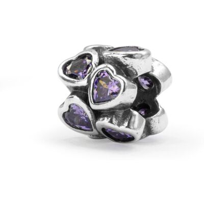 Monilu Srebrna Zawieszka 925 Block Of Hearts Viloet Charms Monilu Srebrna Zawieszka 925 Block Of Hearts Viloet Charms
