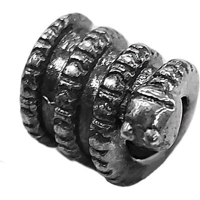 Lovrin Srebrna Zawieszka 925 Oksydowane Srebro W Kształcie Węża Walec Żmijka Beads Do Bransoletki Lovrin Srebrna Zawieszka 925 Oksydowane Srebro W Kształcie Węża Walec Żmijka Beads Do Bransoletki