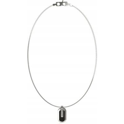 Srebrny łańcuszek męski nieśmiertelnik Guess RACER TAG JUMN04045JW Srebrny łańcuszek męski nieśmiertelnik Guess RACER TAG JUMN04045JW