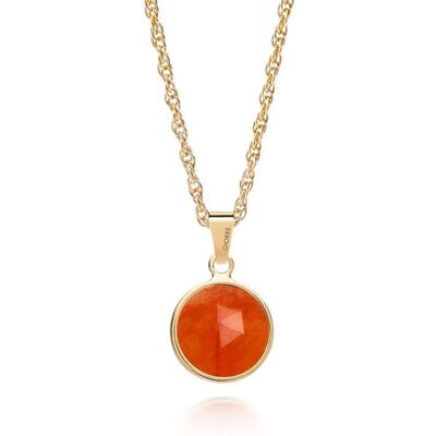 SREBRNY NASZYJNIK ZŁOTY Z JADEITEM ROSE CUT POZŁACANY 925 GIORRE SREBRNY NASZYJNIK ZŁOTY Z JADEITEM ROSE CUT POZŁACANY 925 GIORRE