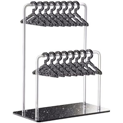 Inny producent Stojak Organizer na Kolczyki z Mini Wieszakami Błyszczący Czarny Inny producent Stojak Organizer na Kolczyki z Mini Wieszakami Błyszczący Czarny