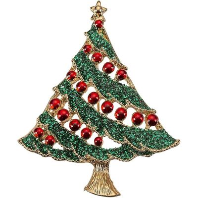 Świąteczna Choinka broszka 5 cm Noel Świąteczna Choinka broszka 5 cm Noel