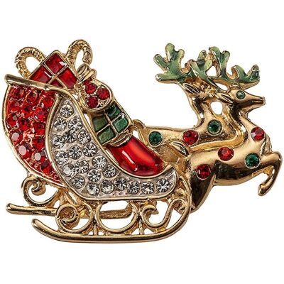 Świąteczna ozdoba broszka 5 cm Noel Świąteczna ozdoba broszka 5 cm Noel