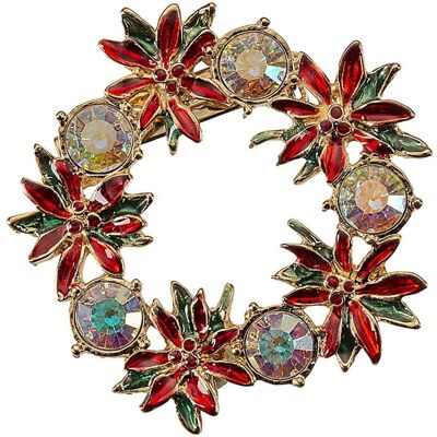 Świąteczna ozdoba broszka 6 cm Noel Świąteczna ozdoba broszka 6 cm Noel