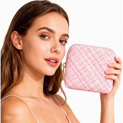 Inny producent Szkatułka 12x12x2cm podróżna z przegródkami na biżuterię walizka Inny producent Szkatułka 12x12x2cm podróżna z przegródkami na biżuterię walizka