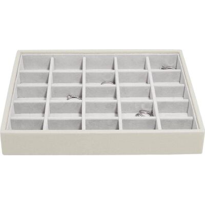 Szkatułka na biżuterię Stackers 25 komorowa classic jasnobeżowa Szkatułka na biżuterię Stackers 25 komorowa classic jasnobeżowa