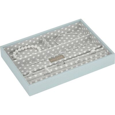 Szkatułka na biżuterię Stackers 4 komorowa classic błękitno-szara Szkatułka na biżuterię Stackers 4 komorowa classic błękitno-szara