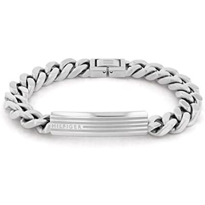 Tommy Hilfiger Men's Stainless Steel Bracelet - 2790345 One Size Stainless Steel No Gemstones Tommy Hilfiger Men's Stainless Steel Bracelet - 2790345 One Size Stainless Steel No Gemstones