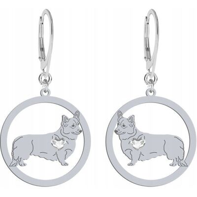 Radziszewska Kolczyki Srebrne z Welsh Corgi Pembroke SREBRO 925 Prezent GRAWER GRATIS Radziszewska Kolczyki Srebrne z Welsh Corgi Pembroke SREBRO 925 Prezent GRAWER GRATIS