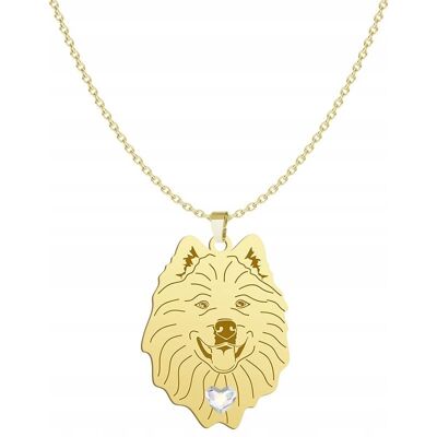 Radziszewska Naszyjnik Złoty z psem Samoyed 925 Prezent Łańcuszek Kobieta GRAWER GRATIS Radziszewska Naszyjnik Złoty z psem Samoyed 925 Prezent Łańcuszek Kobieta GRAWER GRATIS