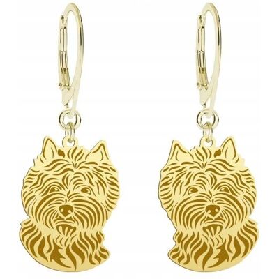 Radziszewska Kolczyki Złote z psem Cairn Terrier 925 Bigiel Prezent GRAWER GRATIS Radziszewska Kolczyki Złote z psem Cairn Terrier 925 Bigiel Prezent GRAWER GRATIS