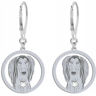 Radziszewska Kolczyki Srebrne 925 Chart Perski - Saluki Biżuteria Kobieta GRAWER GRATIS Radziszewska Kolczyki Srebrne 925 Chart Perski - Saluki Biżuteria Kobieta GRAWER GRATIS