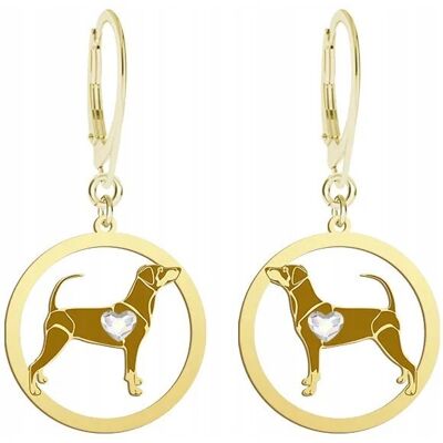 Radziszewska Kolczyki Złote z psem Pinczer Średni 925 Kobieta Biżuteria GRAWER GRATIS Radziszewska Kolczyki Złote z psem Pinczer Średni 925 Kobieta Biżuteria GRAWER GRATIS