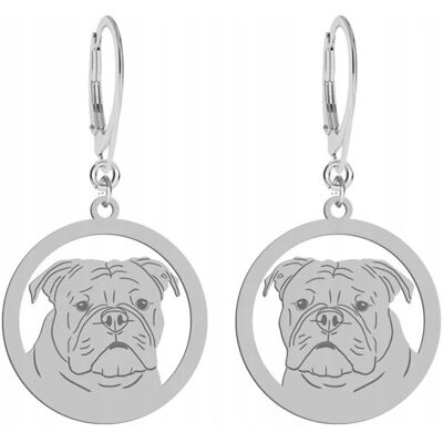 Radziszewska Kolczyki Srebrne z psem Continental Bulldog 925 Kobieta GRAWER GRATIS Radziszewska Kolczyki Srebrne z psem Continental Bulldog 925 Kobieta GRAWER GRATIS