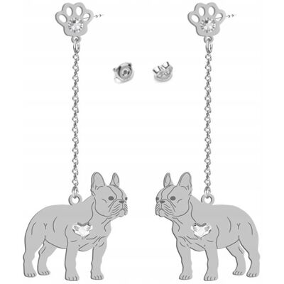 Radziszewska Kolczyki Srebrne Bulldog Francuski 925 Kobieta Biżuteria GRAWER GRATIS Radziszewska Kolczyki Srebrne Bulldog Francuski 925 Kobieta Biżuteria GRAWER GRATIS