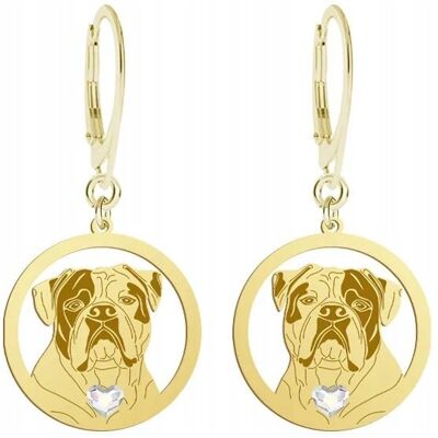 Radziszewska Kolczyki Złote Bulldog Amerykański 925 Prezent Biżuteria GRAWER GRATIS Radziszewska Kolczyki Złote Bulldog Amerykański 925 Prezent Biżuteria GRAWER GRATIS