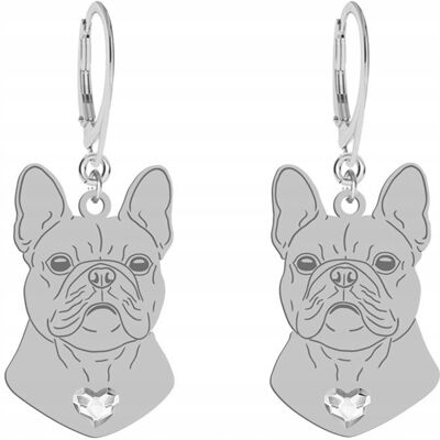 Radziszewska Kolczyki Srebrne Bulldog Francuski Kobieta Biżuteria Prezent GRAWER GRATIS Radziszewska Kolczyki Srebrne Bulldog Francuski Kobieta Biżuteria Prezent GRAWER GRATIS