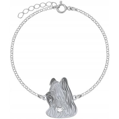 Radziszewska Bransoletka Srebrna z psem Skye Terrier SREBRO 925 Łańcuszek GRAWER GRATIS Radziszewska Bransoletka Srebrna z psem Skye Terrier SREBRO 925 Łańcuszek GRAWER GRATIS