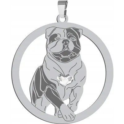 Radziszewska Zawieszka Srebrna Bulldog Amerykański 925 Kobieta Prezent GRAWER GRATIS Radziszewska Zawieszka Srebrna Bulldog Amerykański 925 Kobieta Prezent GRAWER GRATIS