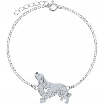 Radziszewska Bransoletka Srebrna z psem Clumber Spaniel 925 Biżuteria GRAWER GRATIS Radziszewska Bransoletka Srebrna z psem Clumber Spaniel 925 Biżuteria GRAWER GRATIS