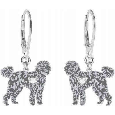 Radziszewska Kolczyki Srebrne Labradoodle 925 Kobieta Biżuteria Prezent GRAWER GRATIS Radziszewska Kolczyki Srebrne Labradoodle 925 Kobieta Biżuteria Prezent GRAWER GRATIS