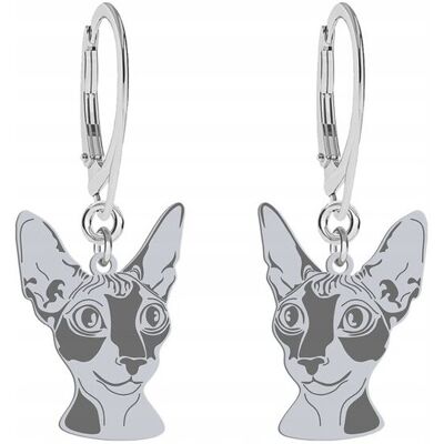 Radziszewska Kolczyki Srebrne Kot Cornish Rex 925 Prezent Biżuteria GRAWER GRATIS Radziszewska Kolczyki Srebrne Kot Cornish Rex 925 Prezent Biżuteria GRAWER GRATIS