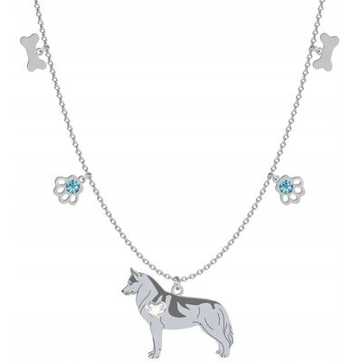 Radziszewska Naszyjnik Srebrny z psem Siberian Husky 925 DEDYKACJA GRAWER GRATIS Radziszewska Naszyjnik Srebrny z psem Siberian Husky 925 DEDYKACJA GRAWER GRATIS