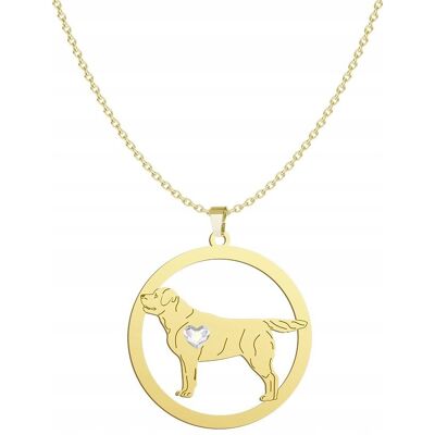 Radziszewska Naszyjnik Złoty z Labrador Retriever 925 Prezent Kobieta GRAWER GRATIS Radziszewska Naszyjnik Złoty z Labrador Retriever 925 Prezent Kobieta GRAWER GRATIS