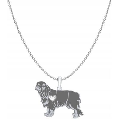Radziszewska Naszyjnik Srebrny z psem King Charles Spaniel 925 Prezent GRAWER GRATIS Radziszewska Naszyjnik Srebrny z psem King Charles Spaniel 925 Prezent GRAWER GRATIS