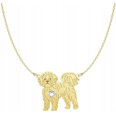 Radziszewska Naszyjnik Złoty z psem Maltipoo 925 Prezent Łańcuszek Kobieta GRAWER GRATIS Radziszewska Naszyjnik Złoty z psem Maltipoo 925 Prezent Łańcuszek Kobieta GRAWER GRATIS