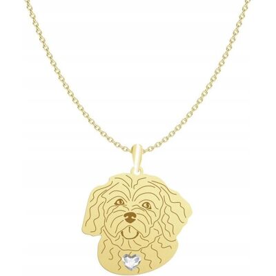 Radziszewska Naszyjnik Złoty z psem Maltipoo 925 Prezent Łańcuszek Kobieta GRAWER GRATIS Radziszewska Naszyjnik Złoty z psem Maltipoo 925 Prezent Łańcuszek Kobieta GRAWER GRATIS