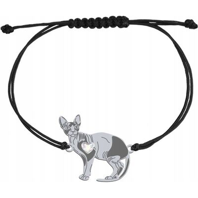 Radziszewska Bransoletka Srebrna Kot Sphynx 925 Prezent Kobieta Biżuteria GRAWER GRATIS Radziszewska Bransoletka Srebrna Kot Sphynx 925 Prezent Kobieta Biżuteria GRAWER GRATIS