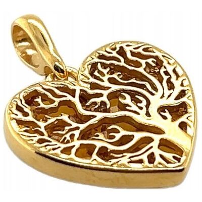 Ambermark WISIOREK srebrny pozłacany ZAWIESZKA BURSZTYN serce ZŁOTY Ambermark WISIOREK srebrny pozłacany ZAWIESZKA BURSZTYN serce ZŁOTY