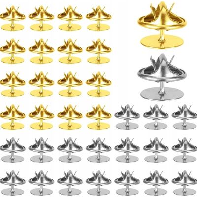 Inny producent ZAPIĘCIA MOTYLKOWE 50 SZTUK 115X55MM 10X9MM TRWAŁE METALOWE SREBRNE ZŁOTE Inny producent ZAPIĘCIA MOTYLKOWE 50 SZTUK 115X55MM 10X9MM TRWAŁE METALOWE SREBRNE ZŁOTE