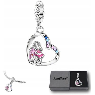 Altair Zawieszka Charms Srebrna S925 Matka Córka Miłość Prezent Na Dzień Matki Altair Zawieszka Charms Srebrna S925 Matka Córka Miłość Prezent Na Dzień Matki
