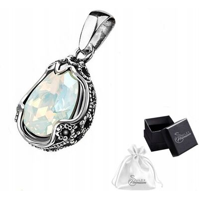ulex premium Zawieszka srebrna pr. 925 Piękny Wisiorek Kryształ White Opal dla Niej ulex premium Zawieszka srebrna pr. 925 Piękny Wisiorek Kryształ White Opal dla Niej
