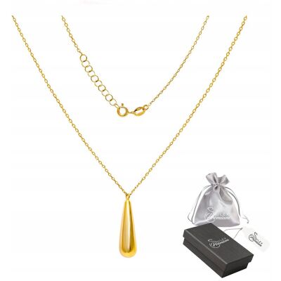 ulex premium Zawieszka Wisiorek Srebro 925 Elegancka Celebrytka Złoty Sopel dla Niej ulex premium Zawieszka Wisiorek Srebro 925 Elegancka Celebrytka Złoty Sopel dla Niej