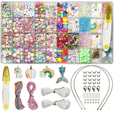 TRS Zestaw do Tworzenia Bransoletek zCharmsami Biżuteria Naszyjnik DIY Koraliki TRS Zestaw do Tworzenia Bransoletek zCharmsami Biżuteria Naszyjnik DIY Koraliki