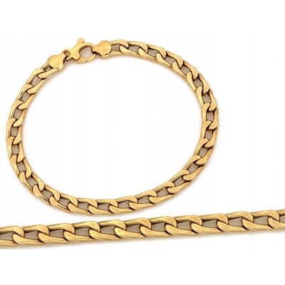 Lovrin Złota Bransoletka 585 14k z Dużych Ogniw 6mm 6.98g R21 Lovrin Złota Bransoletka 585 14k z Dużych Ogniw 6mm 6.98g R21