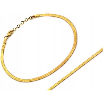 Lovrin Złota bransoletka damska 585 14k 3.71g z regulacją rozmiar 19 szer. 3.5mm Lovrin Złota bransoletka damska 585 14k 3.71g z regulacją rozmiar 19 szer. 3.5mm
