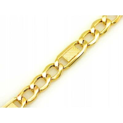 Lovrin Złota bransoletka dla kobiety 585 figaro 2.66g elegancka na prezent 14k Lovrin Złota bransoletka dla kobiety 585 figaro 2.66g elegancka na prezent 14k