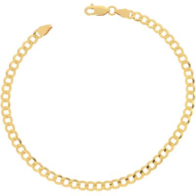 Inny producent Złota bransoletka pełna pancerka 19 cm pr. 585 Inny producent Złota bransoletka pełna pancerka 19 cm pr. 585