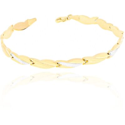 Inny producent Złota bransoletka segmentowa grawerowana 18.5 cm pr. 585 Inny producent Złota bransoletka segmentowa grawerowana 18.5 cm pr. 585