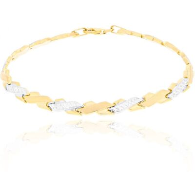 Inny producent Złota bransoletka segmentowa grawerowana 19 cm pr. 585 Inny producent Złota bransoletka segmentowa grawerowana 19 cm pr. 585