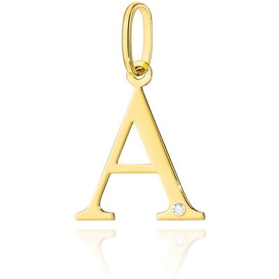 Inny producent Złota zawieszka / wisiorek Diament 0,005ct - litera A - żółte złoto pr. 585 Inny producent Złota zawieszka / wisiorek Diament 0,005ct - litera A - żółte złoto pr. 585