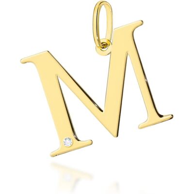 Inny producent Złota zawieszka / wisiorek Diament 0,005ct - litera M - żółte złoto pr. 585 Inny producent Złota zawieszka / wisiorek Diament 0,005ct - litera M - żółte złoto pr. 585