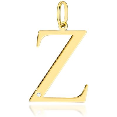 Inny producent Złota zawieszka / wisiorek Diament 0,005ct - litera Z - żółte złoto pr. 585 Inny producent Złota zawieszka / wisiorek Diament 0,005ct - litera Z - żółte złoto pr. 585