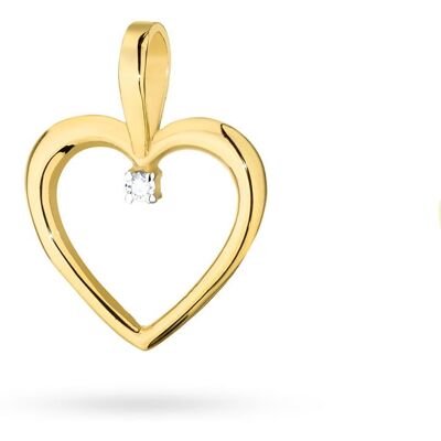 Inny producent Złota zawieszka / wisiorek Diament 0,005ct żółte złoto pr. 585 Inny producent Złota zawieszka / wisiorek Diament 0,005ct żółte złoto pr. 585